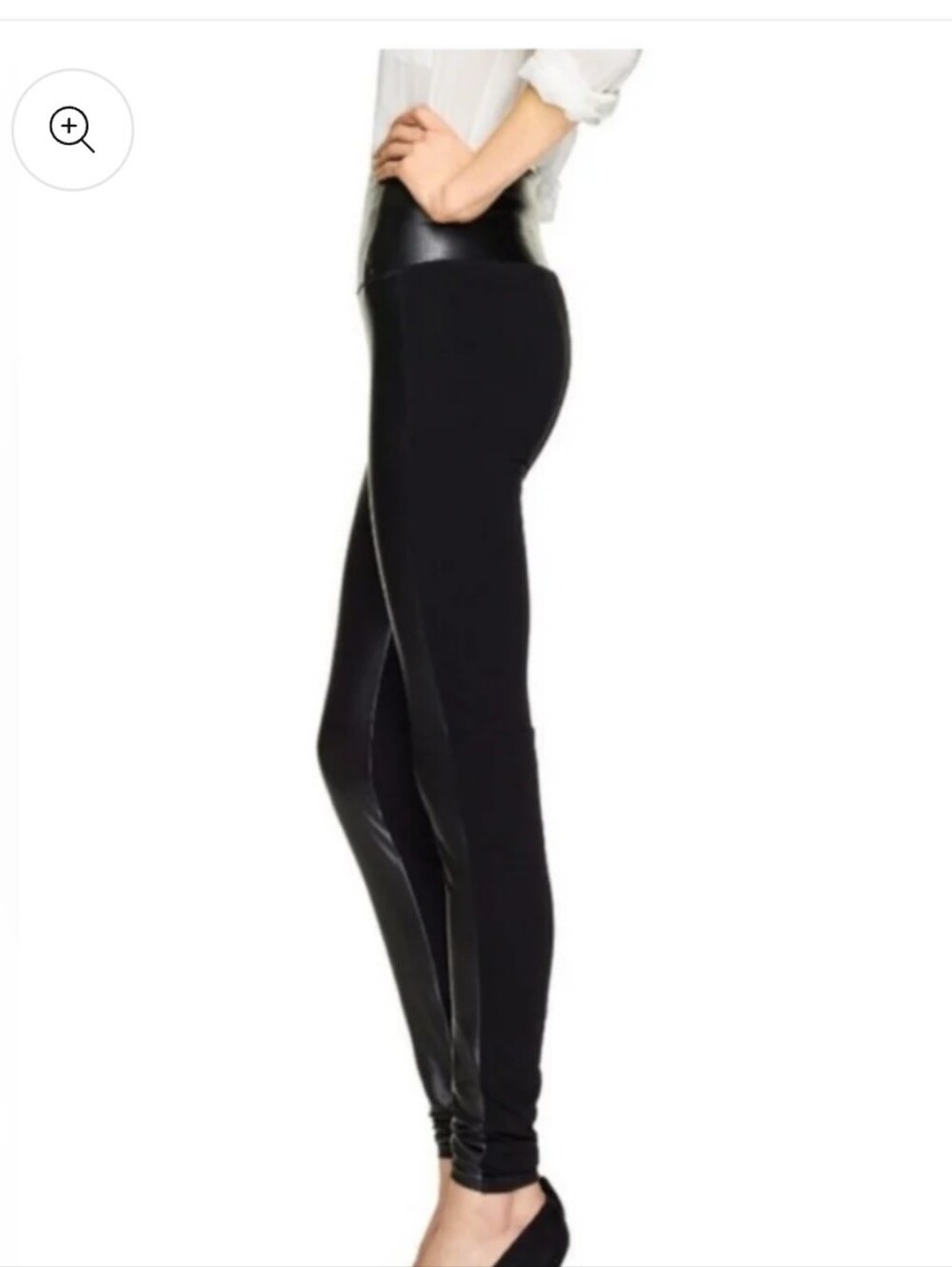 Wilfred Free leather panelled leggings sz XS - Picture 1 of 5